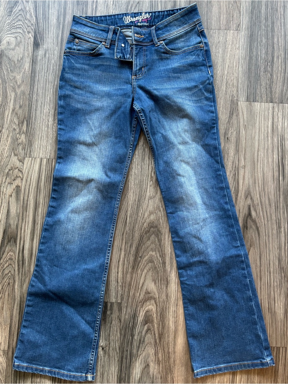 Wrangler Women's Medium Blue Wide Leg Jeans